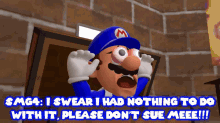 Smg4 I Swear I Had Nothing To Do With It GIF - Smg4 I Swear I Had Nothing To Do With It Please Dont Sue Me GIFs