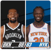 Brooklyn Nets (88) Vs. New York Knicks (83) Third-fourth Period Break GIF - Nba Basketball Nba 2021 GIFs