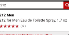 a phone screen shows a special offer for 212 men eau de toilette