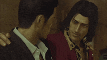 two men are talking in a video game and one of them says " we 're going all night tonight right ? "