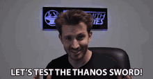 Lets Test The Thanos Sword Lets Test The Sword GIF