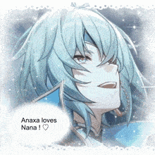 anaxa loves nana written on a picture of a girl