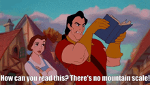 Gaston Mountain Scale GIF - Gaston Mountain Scale Beauty And The Beast GIFs