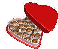 Bombons Heart Sticker - Bombons Heart Chocolate Stickers