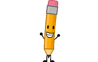 Pencil Pencil Bfdi Sticker - Pencil Pencil Bfdi Bfdi Stickers