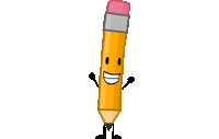 Pencil Pencil Bfdi Sticker - Pencil Pencil Bfdi Bfdi Stickers