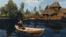 Riding A Boat The Witcher GIF - Riding A Boat The Witcher The Witcher3wild Hunt GIFs
