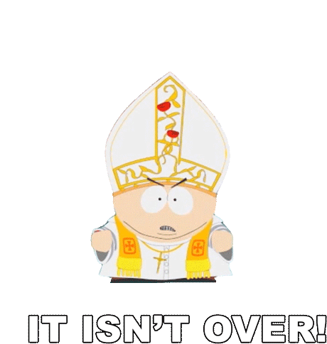 It Isnt Over Cartman Sticker - It Isnt Over Cartman South Park Stickers