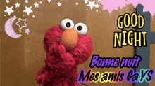 elmo from sesame street says " good night " in french