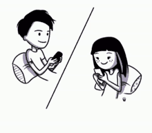 Texting Couple GIF - Texting Couple Sweet GIFs