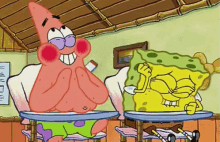 哼哼哼 GIF - Spongebob Squarepants Spongebob Patrick Star GIFs