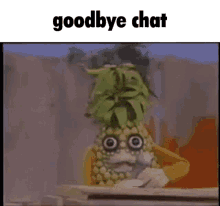 Je Suis Un Ananas Goodbye Chat GIF - Je Suis Un Ananas Goodbye Chat Goodbye GIFs