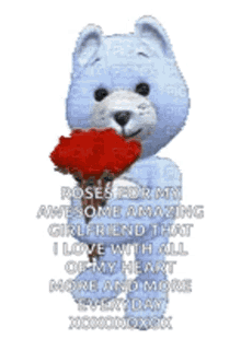 Teddy Bear GIF - Teddy Bear Flowers GIFs