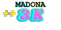 a sign that says madona # 3k on it