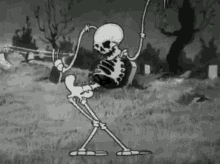 skeleton dancing spooky scary skeletons happy halloween halloween dance