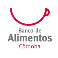 banco de alimentos cordoba logo with a red swirl in the middle