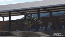 Big Leap Dirt Rider GIF - Big Leap Dirt Rider Kawasaki Kx250 GIFs