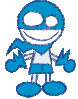 a drawing of a cartoon character wearing a scarf around his neck