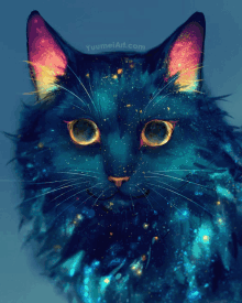 Space Void Cat GIF - Space Void Cat Yuumei Art GIFs