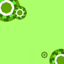 a green background with circles and arabic writing