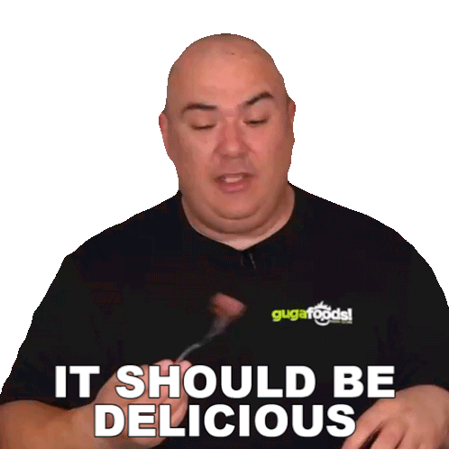 It Should Be Delicious Gustavo Tosta Sticker - It Should Be Delicious Gustavo Tosta Guga Foods Stickers