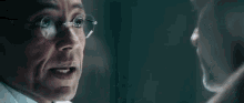 a man with glasses is talking to another man with the words except for daxter himself written on the bottom