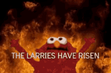 Elmo Fire GIF - Elmo Fire Raise Arms GIFs