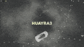 a video game called huayra 3 is being played on a computer