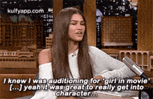 I Knew I Was Auditioning For 'Girl In Movie[...] Yeah It Was Great To Really Get Intocharacter...Gif GIF - I Knew I Was Auditioning For 'Girl In Movie[...] Yeah It Was Great To Really Get Intocharacter.. Zendaya Person GIFs
