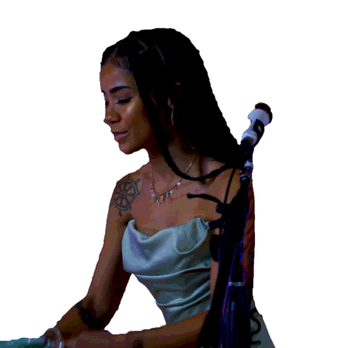 Sipping Tea Jhene Aiko Sticker - Sipping Tea Jhene Aiko Tiny Desk Home Concert Stickers