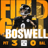 Baltimore Ravens (0) Vs. Pittsburgh Steelers (3) First Quarter GIF - Nfl National Football League Football League GIFs