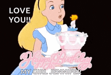 Happy Birthday Alice GIF - Happy Birthday Alice Birthday Cake GIFs