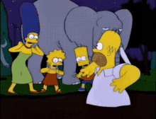 Homer In The Tar Pit GIF - Homer In The Tar Pit GIFs