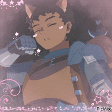 a picture of a boy with cat ears has the word picmix on the bottom