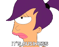 It'S Business Leela Sticker - It'S Business Leela Katey Sagal Stickers