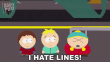I Hate Lines Eric Cartman GIF - I Hate Lines Eric Cartman Clyde Donovan GIFs
