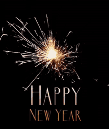 Happy New Year Sparkler GIF - Happy New Year Sparkler Fireworks GIFs