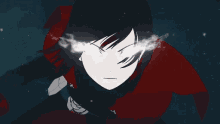 ruby rose rwby mad face serious eyes