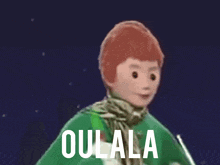 a picture of a man with the words j'ai peur written on it