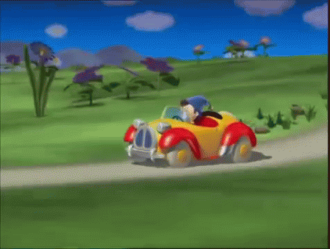 Noddy GIF - Car Cartoons Driving - Discover & Share GIFs