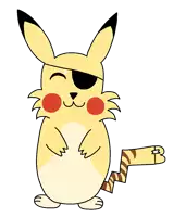 a pikachu wearing a pirate hat and sunglasses