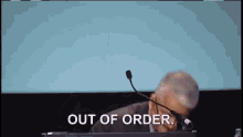out of order order quiet speaker