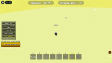a screenshot of a game that says wave 0/2