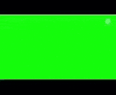 a green screen with a white and blue background and a glowing object in the middle .