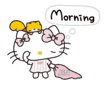 Morning Hello Kitty GIF - Morning Hello Kitty Jin GIFs
