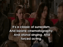 gilmore girls lorelai classic surrealism bizarre cinematography