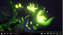 a video of a monster is being played on a youtube page