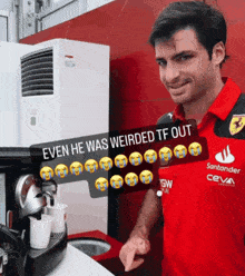 Carlos Sainz Even He Was Weirded Tf Out GIF - Carlos Sainz Even He Was Weirded Tf Out GIFs