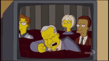 a group of cartoon characters on a tv screen that says global hd on the bottom