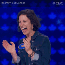 Clapping Luisa GIF - Clapping Luisa Family Feud Canada GIFs